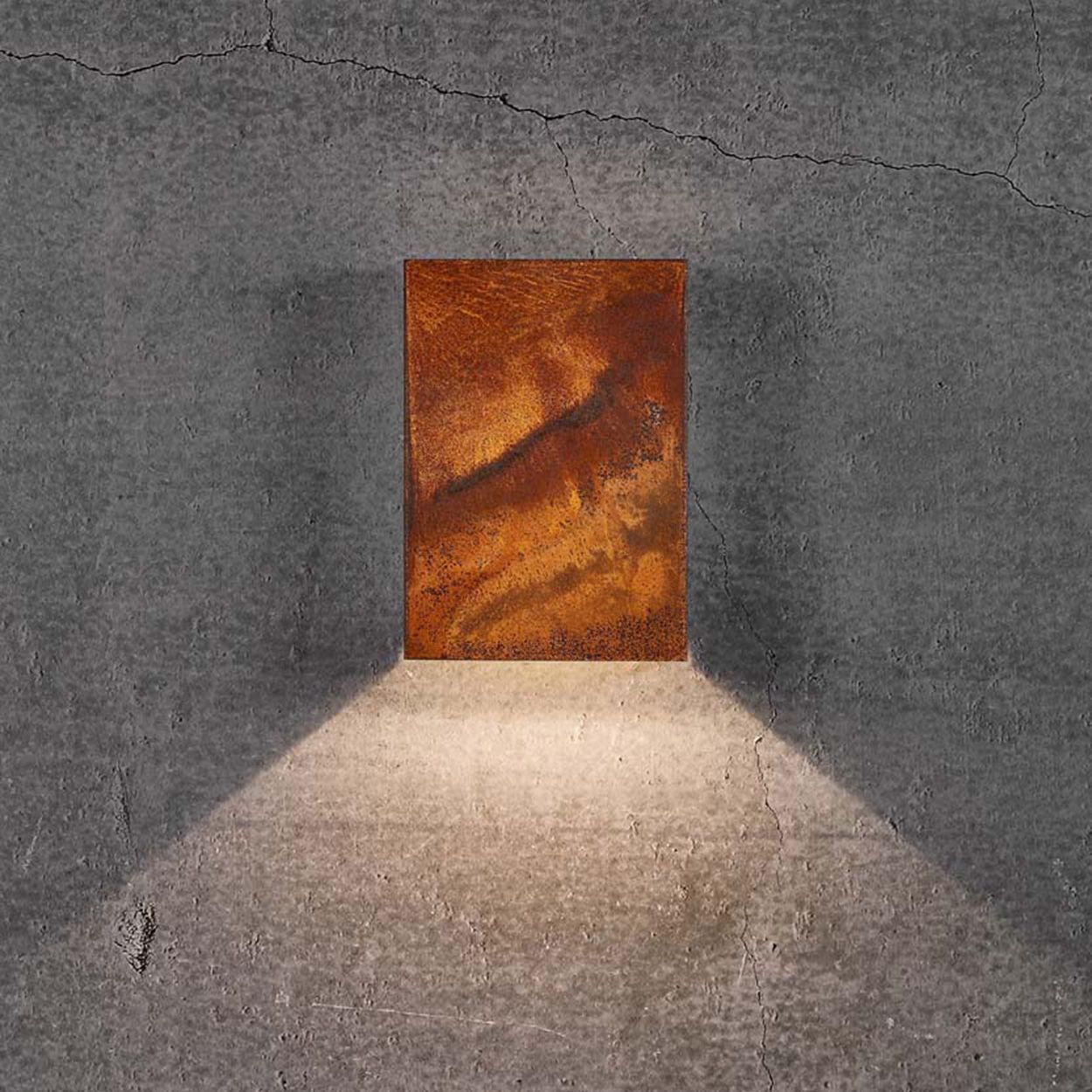Fold 15 Wall light Corten