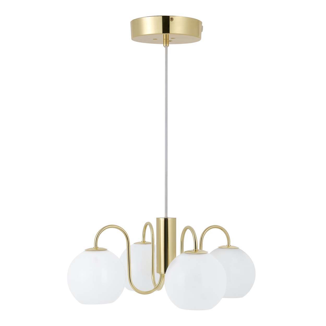 Franca 4 Spot Pendant Brass