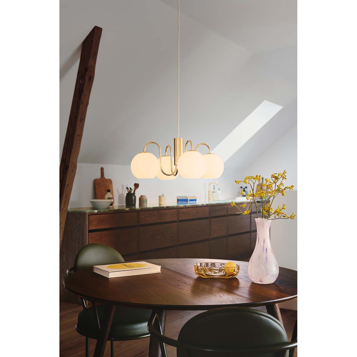 Nordlux Franca 4 Spot Pendant Brass