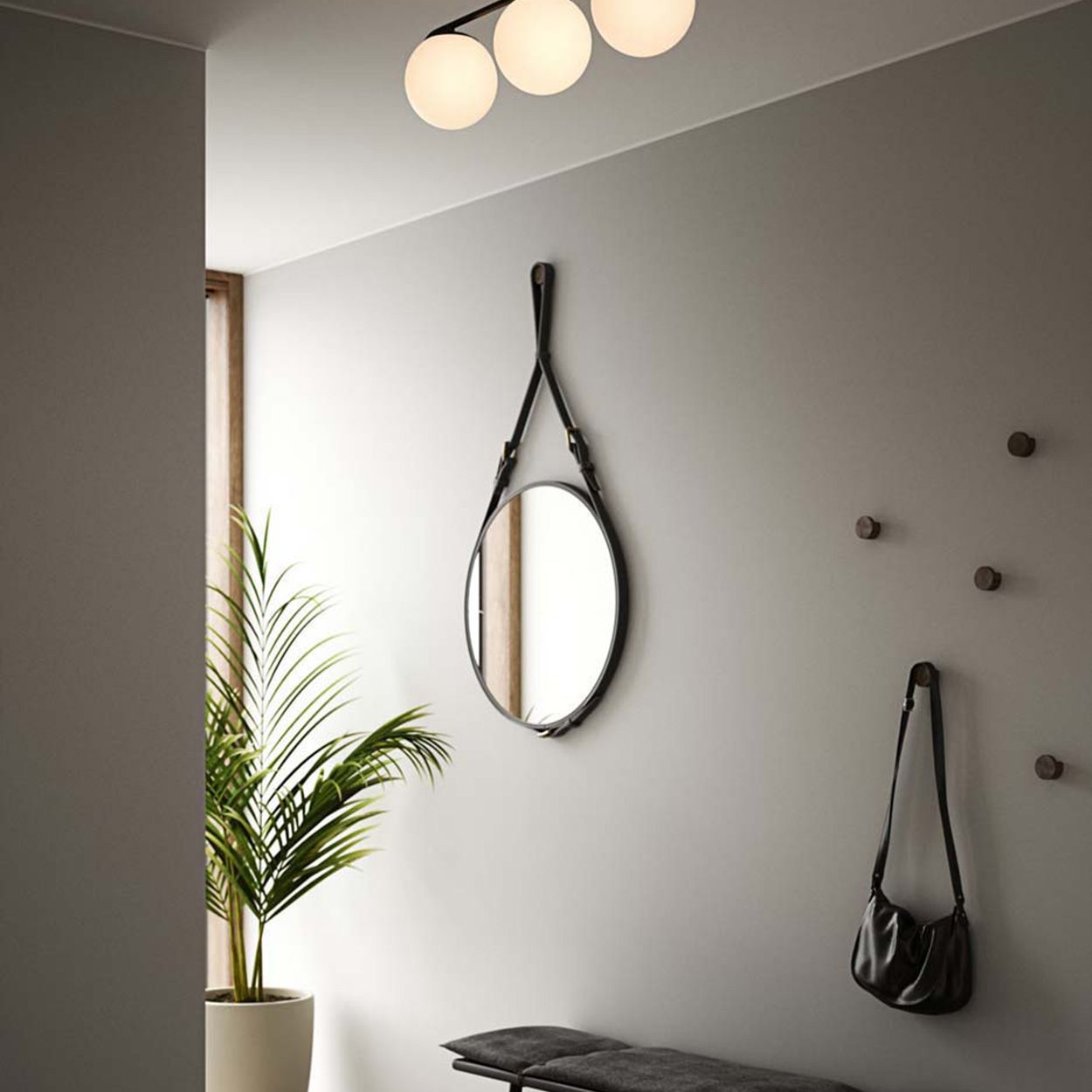 Grant 3 Spot Ceiling light Black