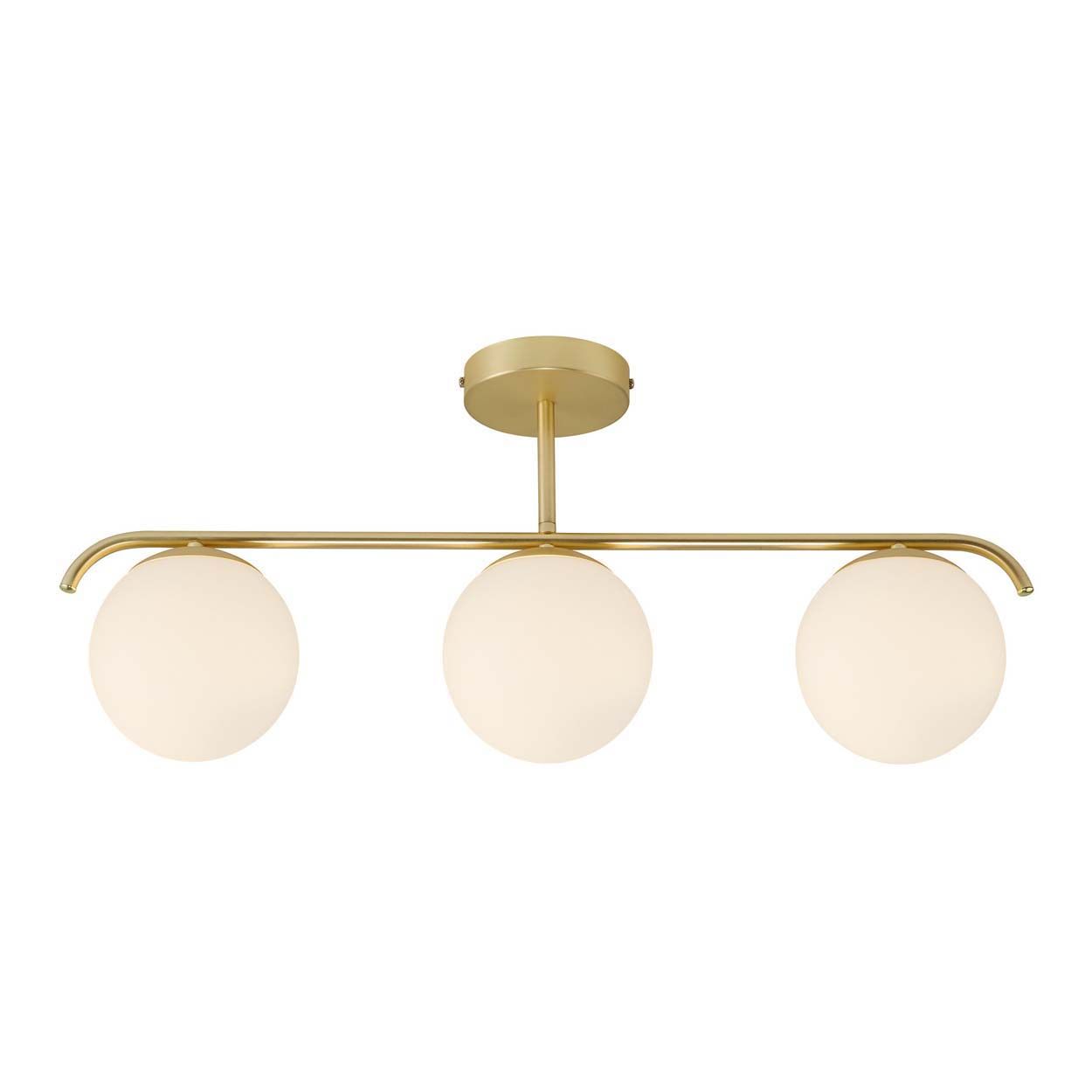 Grant 3 Spot Ceiling light Brass