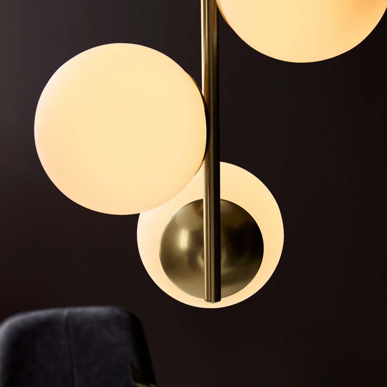 Nordlux Lilly 3 Spot Pendant Brass