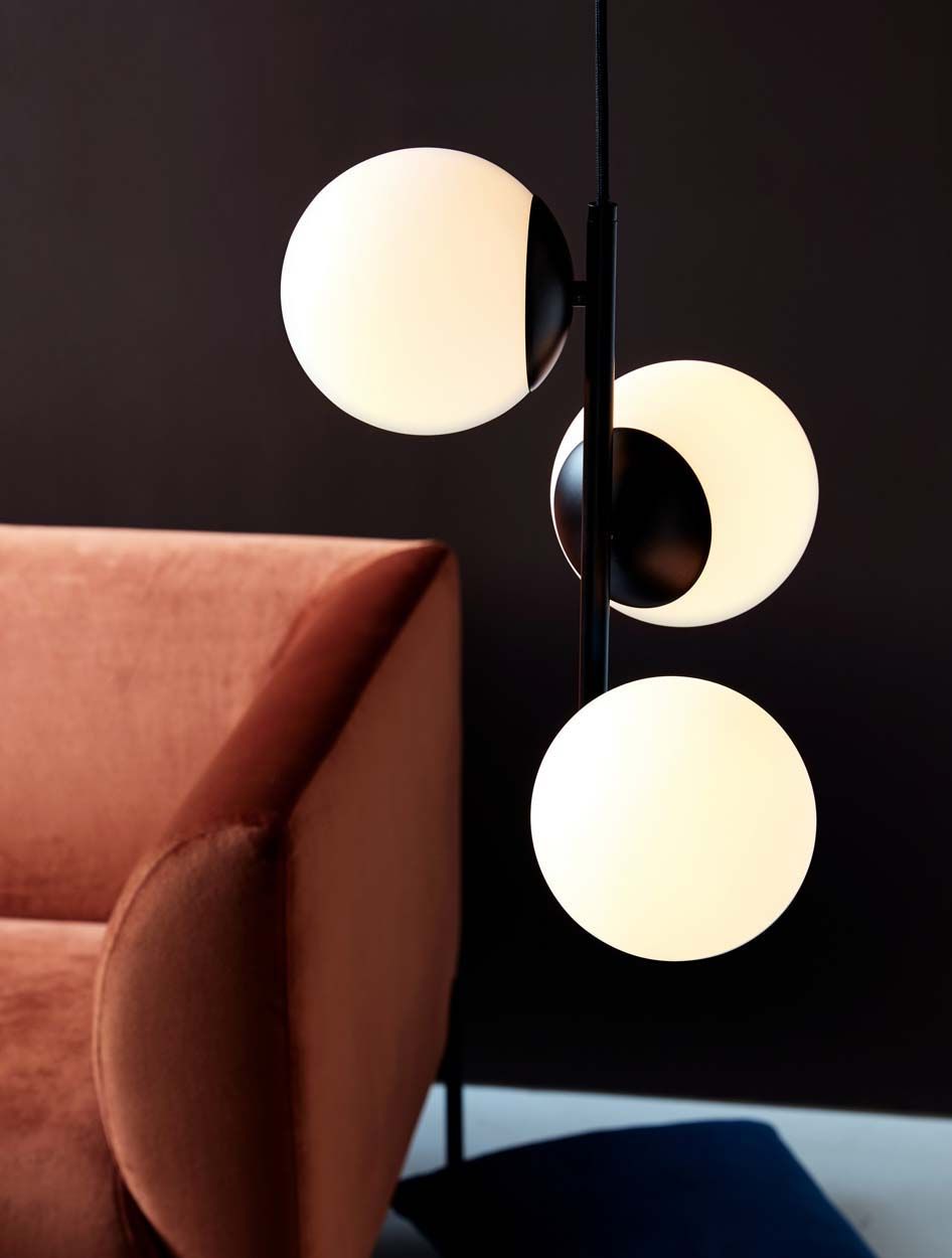 Nordlux Lilly 3 Spot Pendant Black