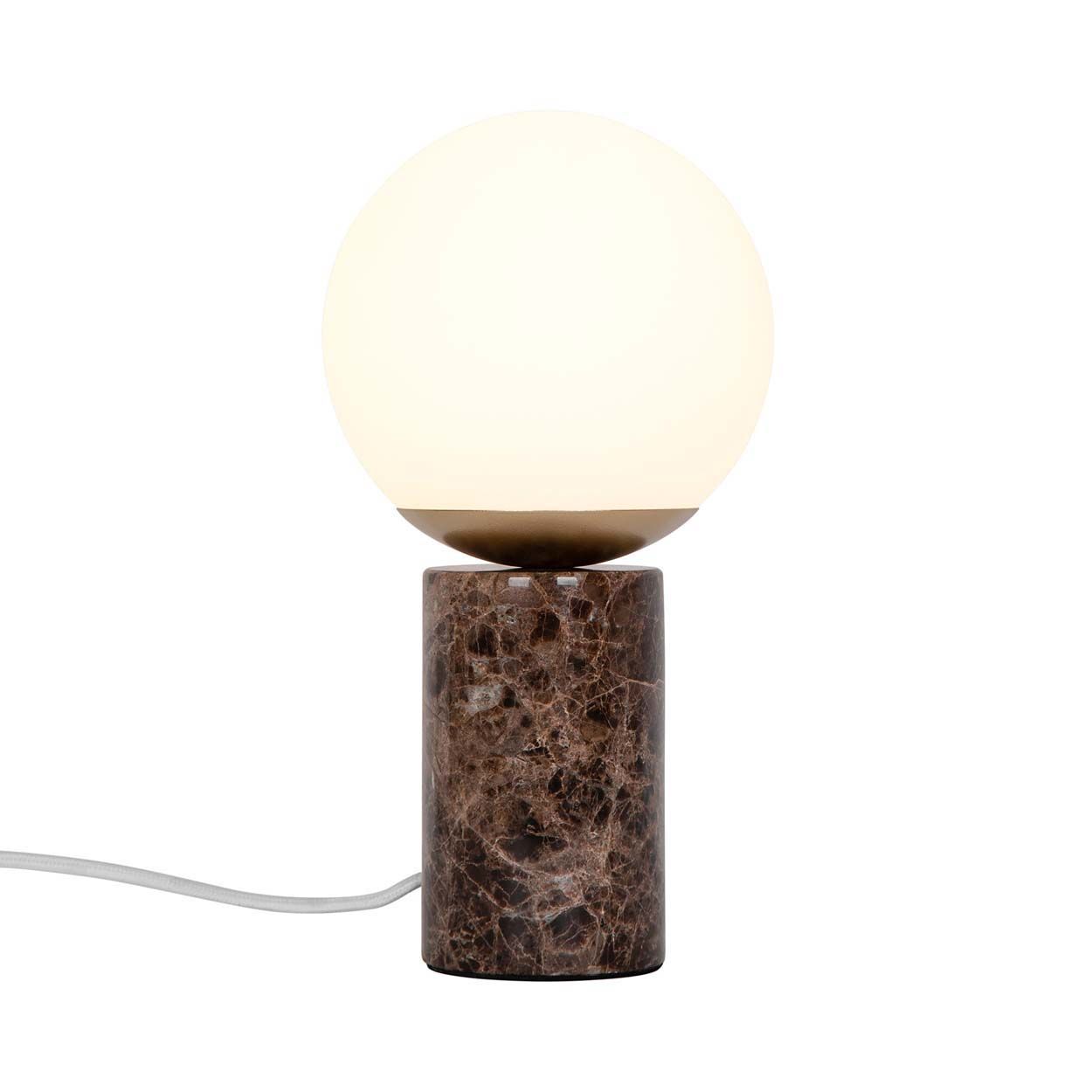 Lilly Marble Table lamp Brown