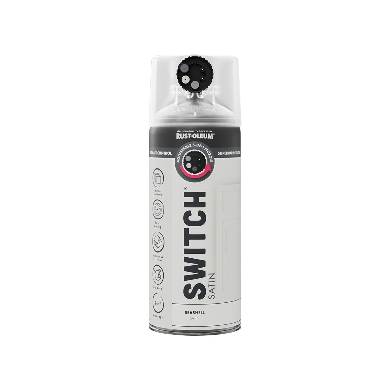 Rust-Oleum Switch 5-in-1 Multi-Surface Spray Paint Seashell Satin 400ml