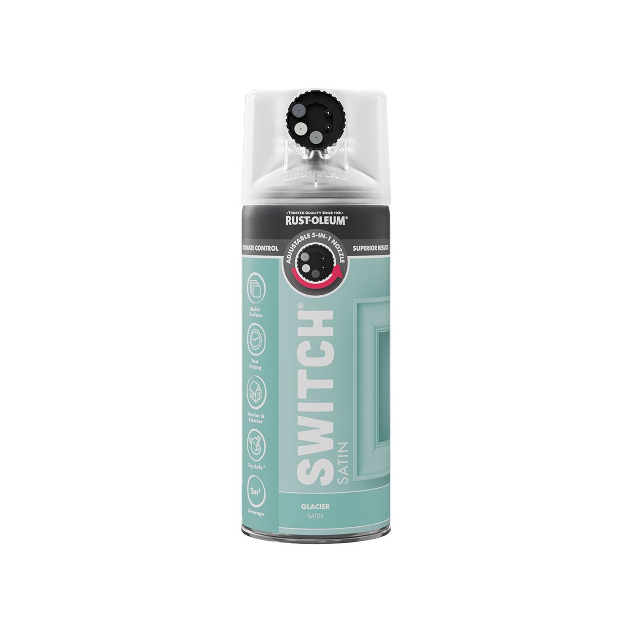 Rust-Oleum Switch 5-in-1 Multi-Surface Spray Paint Glacier Satin 400ml