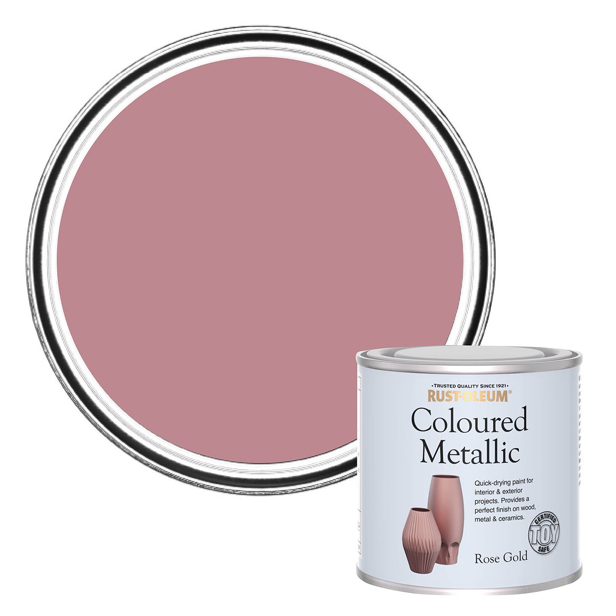 Rust-Oleum Metallic Multi-Surface Toysafe Paint Gold 250ml