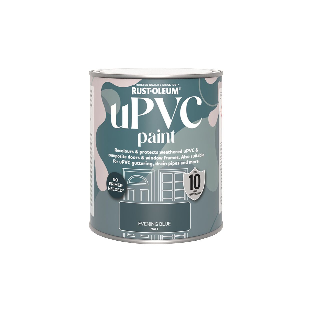 Rust-Oleum uPVC Paint Evening Blue Matt 750ml