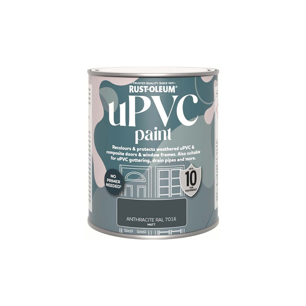 Rust-Oleum uPVC Paint Anthracite Matt 750ml