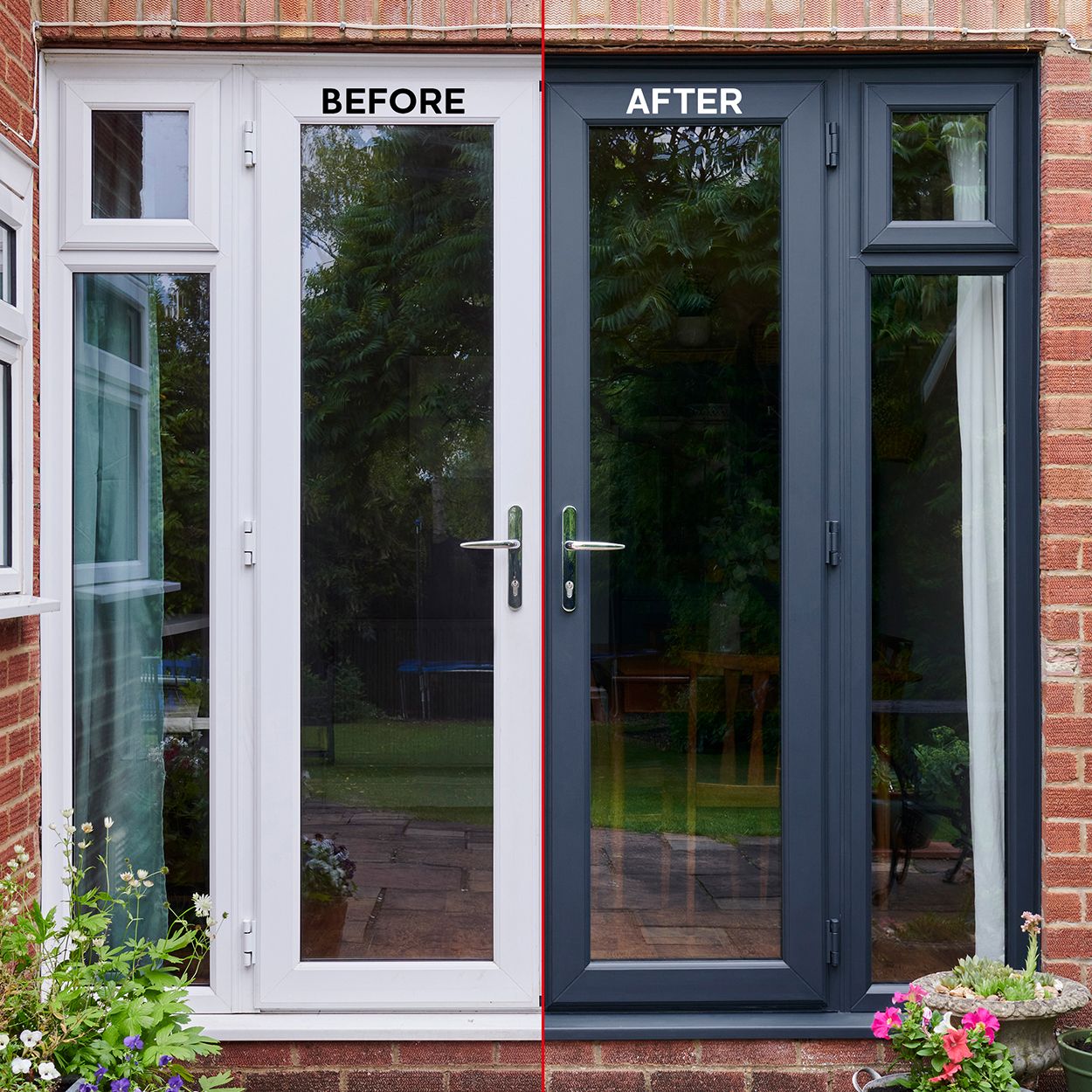 Rust-Oleum uPVC Paint Black Sand Matt 750ml