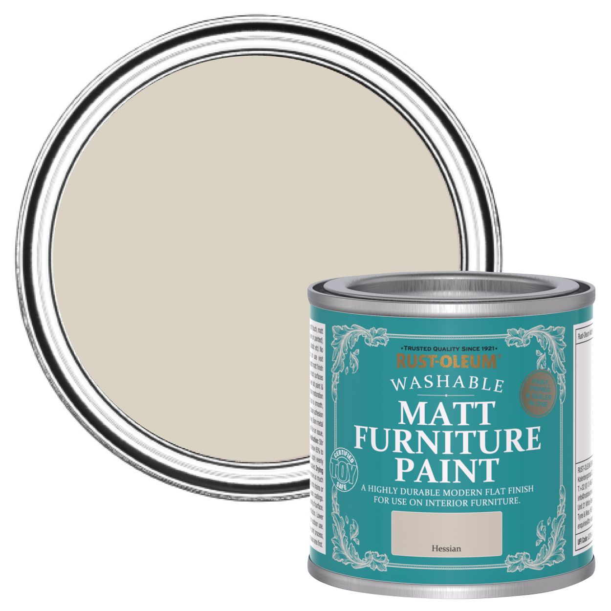 Rust-Oleum Matt Furniture Paint Hessian 125ml