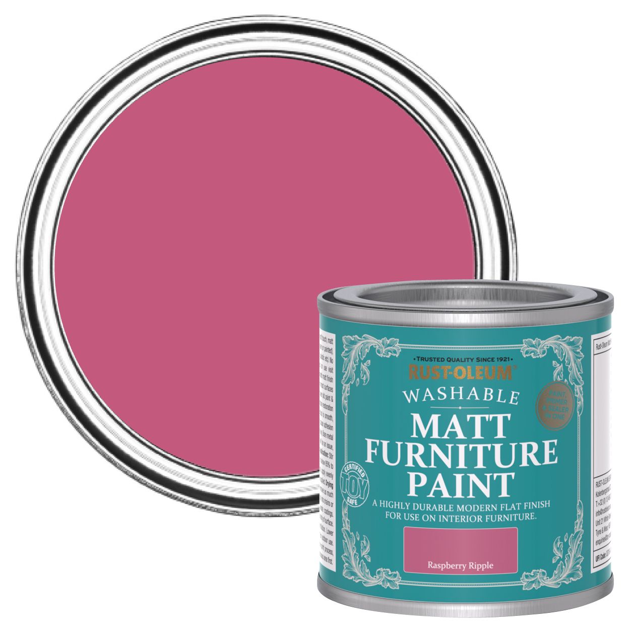 Rust-Oleum Matt Furniture Paint Raspberry Ripple 125ml