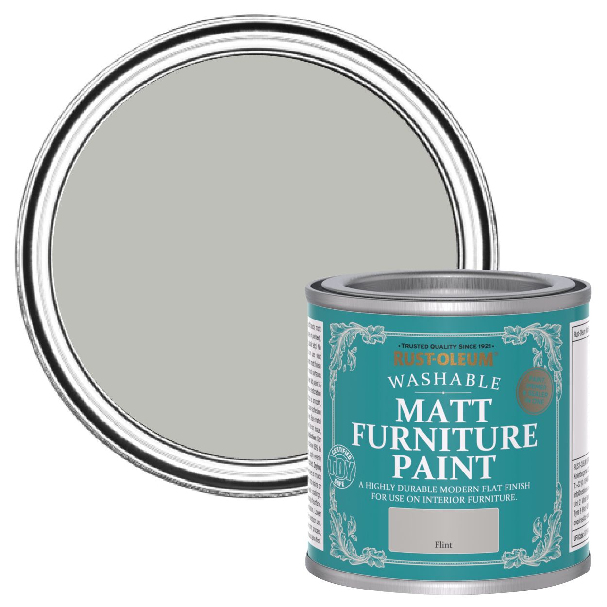 Rust-Oleum Matt Furniture Paint Flint 125ml