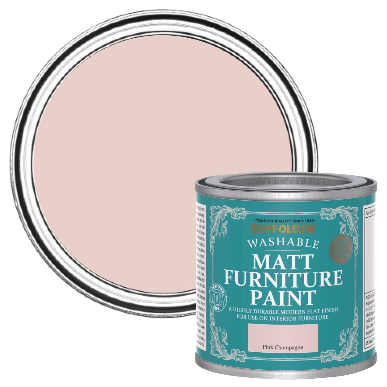 Rust-Oleum Matt Furniture Paint Pink Champagne 125ml
