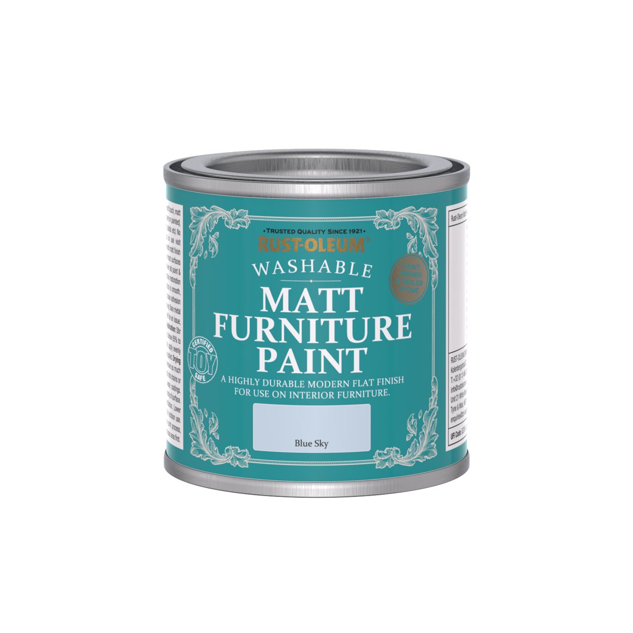 Rust-Oleum Matt Furniture Paint Blue Sky 125ml