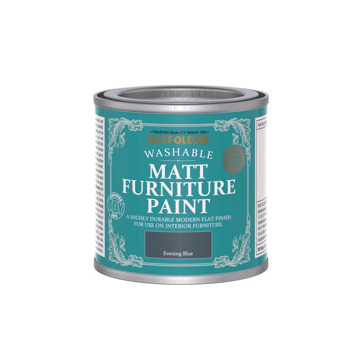 Rust-Oleum Matt Furniture Paint Evening Blue 125ml