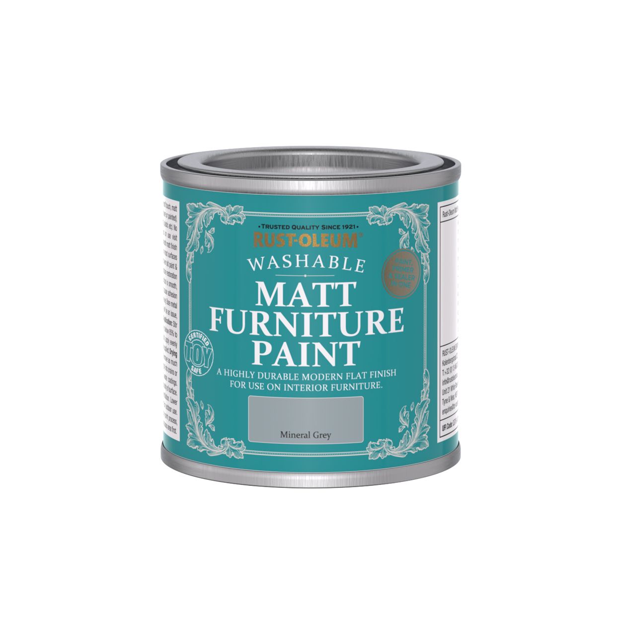 Rust-Oleum Matt Furniture Paint Mineral Grey 125ml