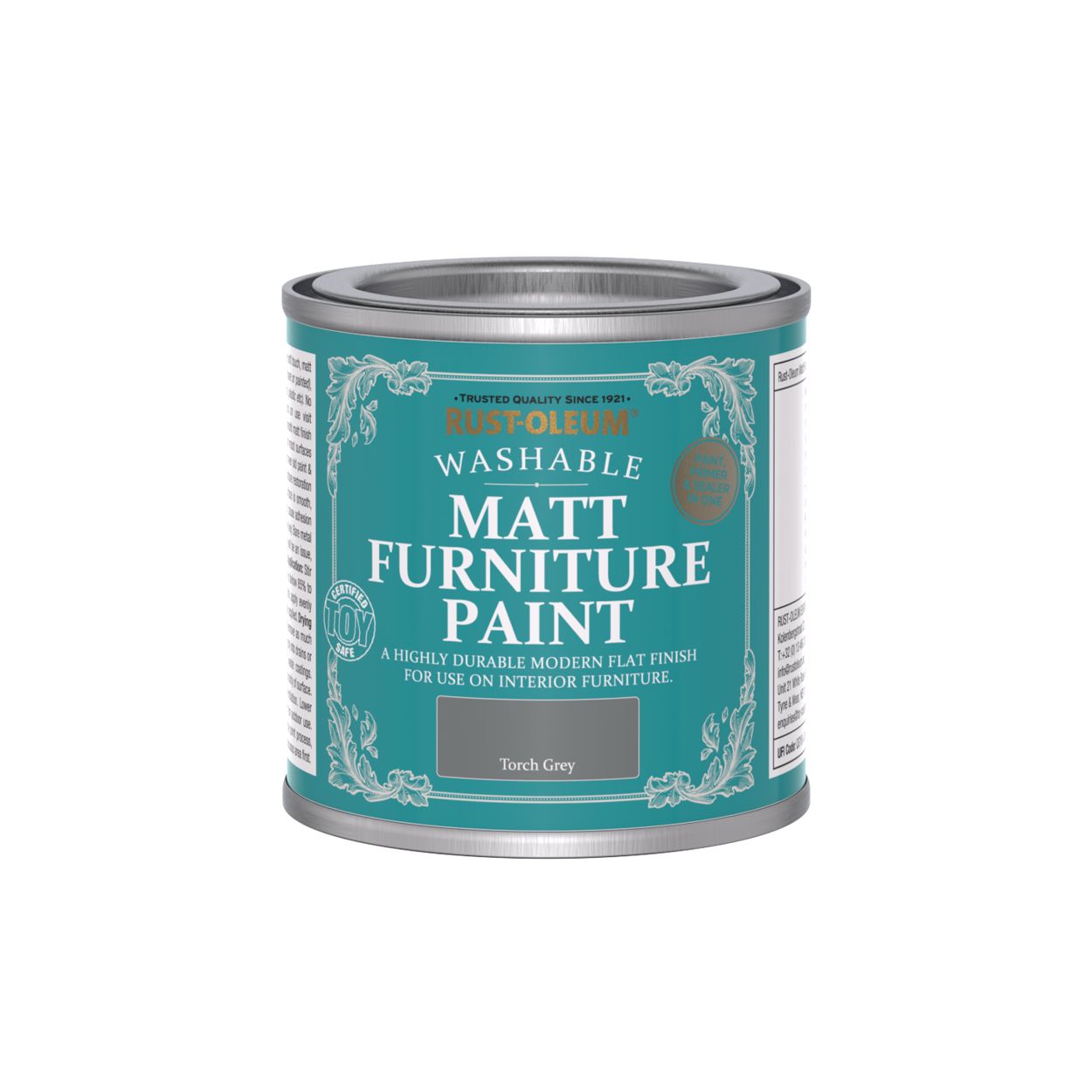 Rust-Oleum Matt Furniture Paint Torch Grey 125ml