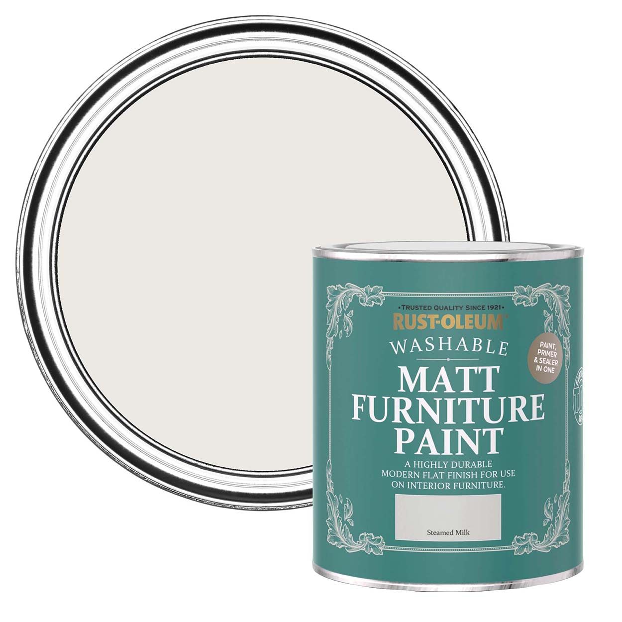 Rust-Oleum Matt Furniture Paint Steamed Milk 750ml