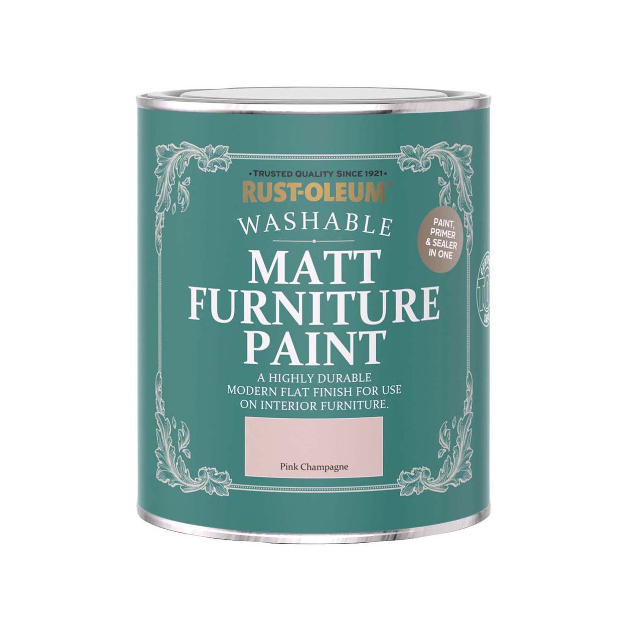 Rust-Oleum Matt Furniture Paint Pink Chanpagne 750ml