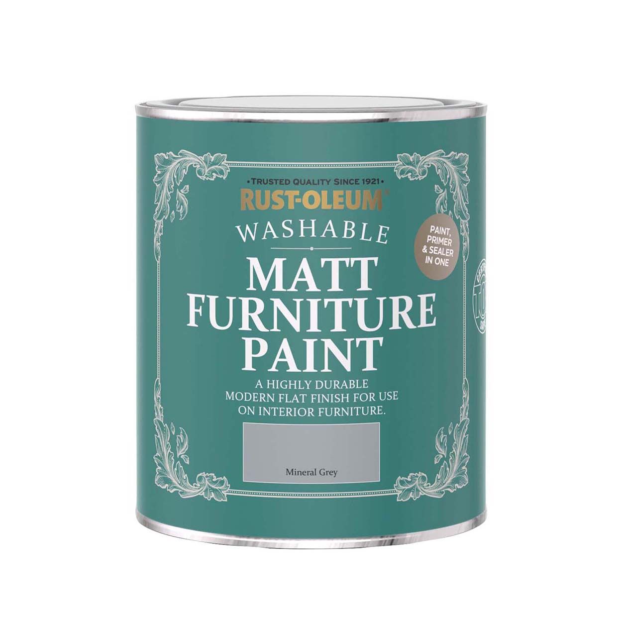 Rust-Oleum Matt Furniture Paint Mineral Grey 750ml
