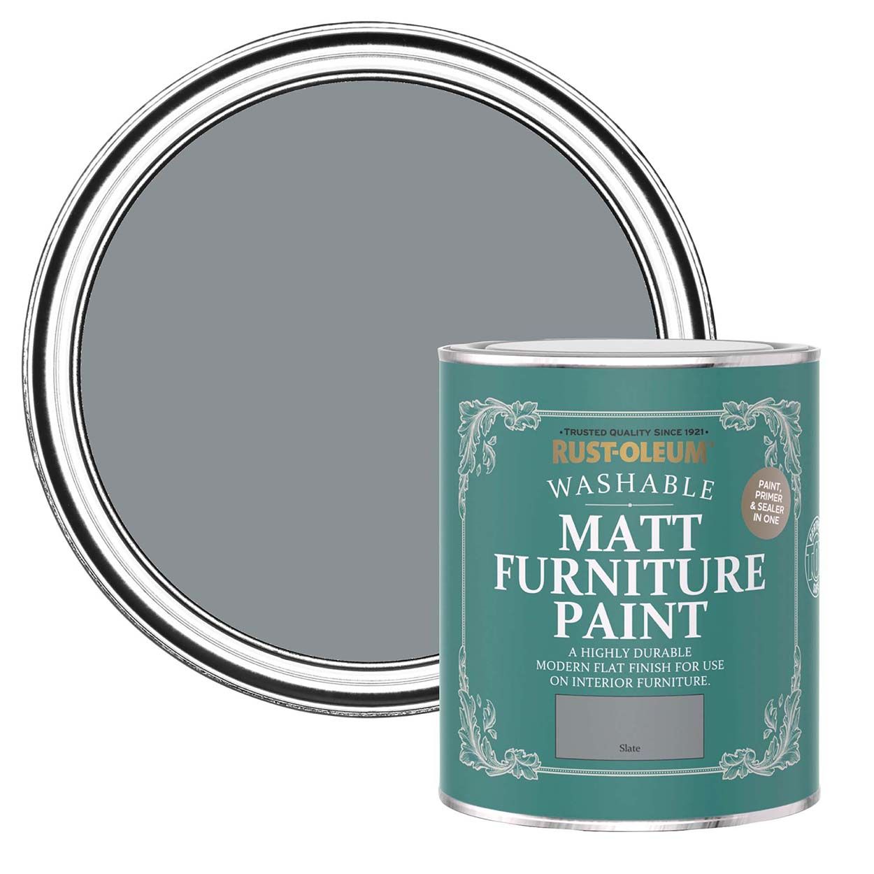 Rust-Oleum Matt Furniture Paint Slate 750ml
