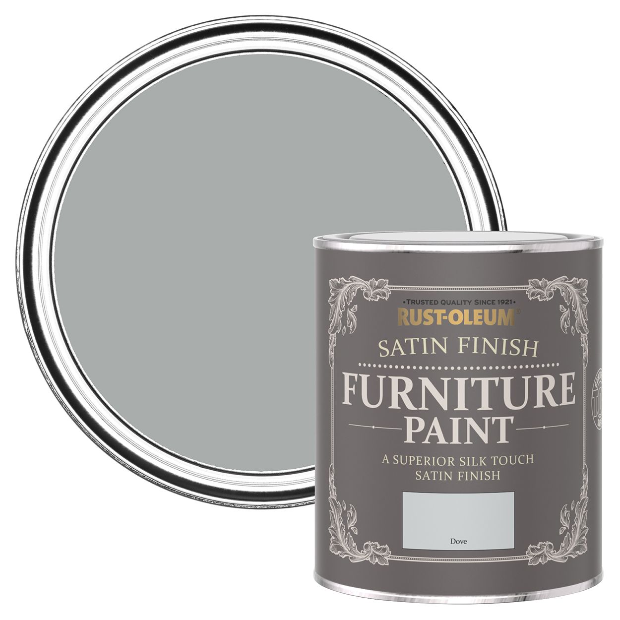 Rust-Oleum Satin Furniture Paint Dove 750ml