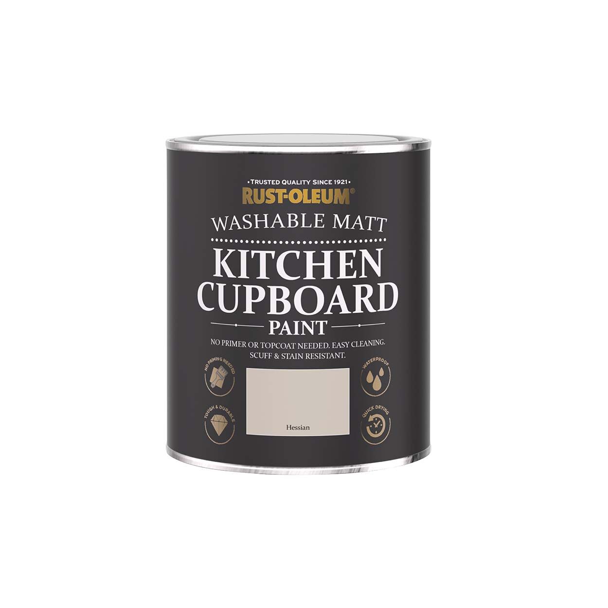 Rust-Oleum Kitchen Cupboard Paint Matt Hessian 750ml
