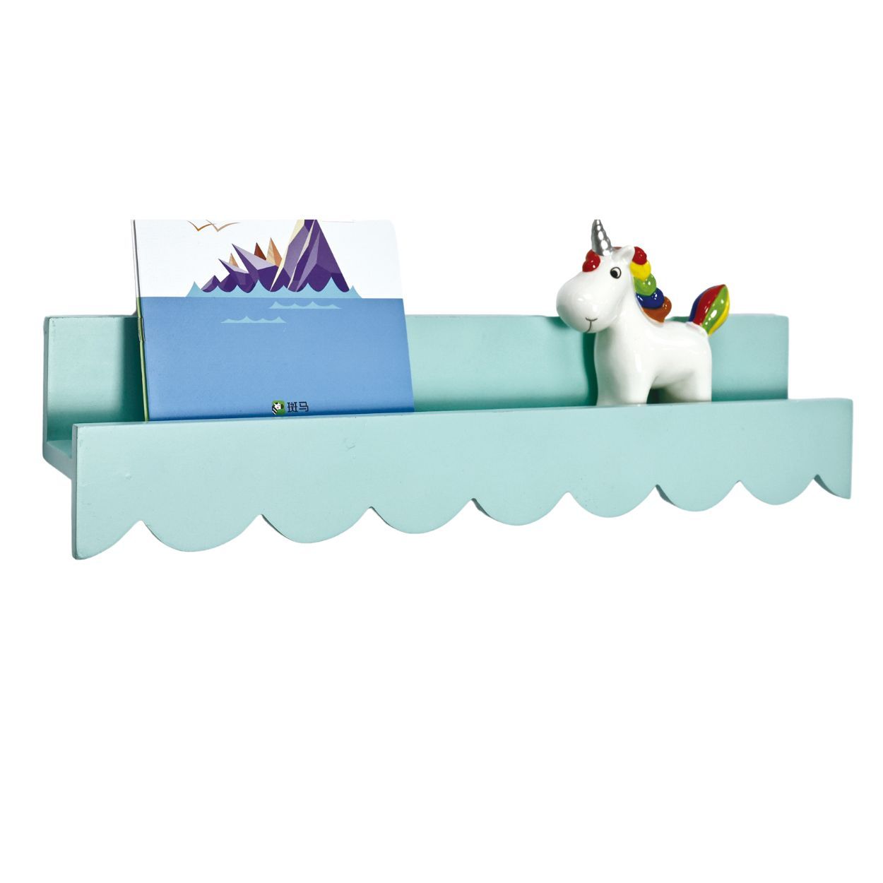 Blue Scallop Wall Shelf