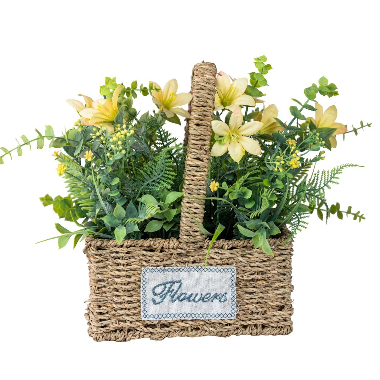 Flower With Basket Lemon