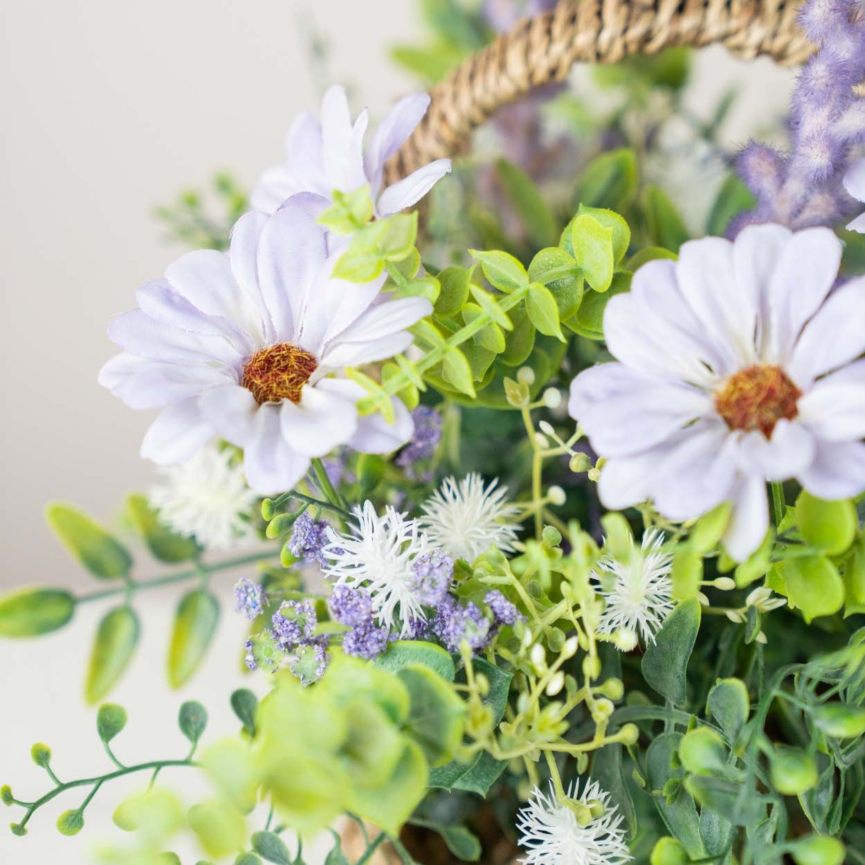 Flower With Basket Purple