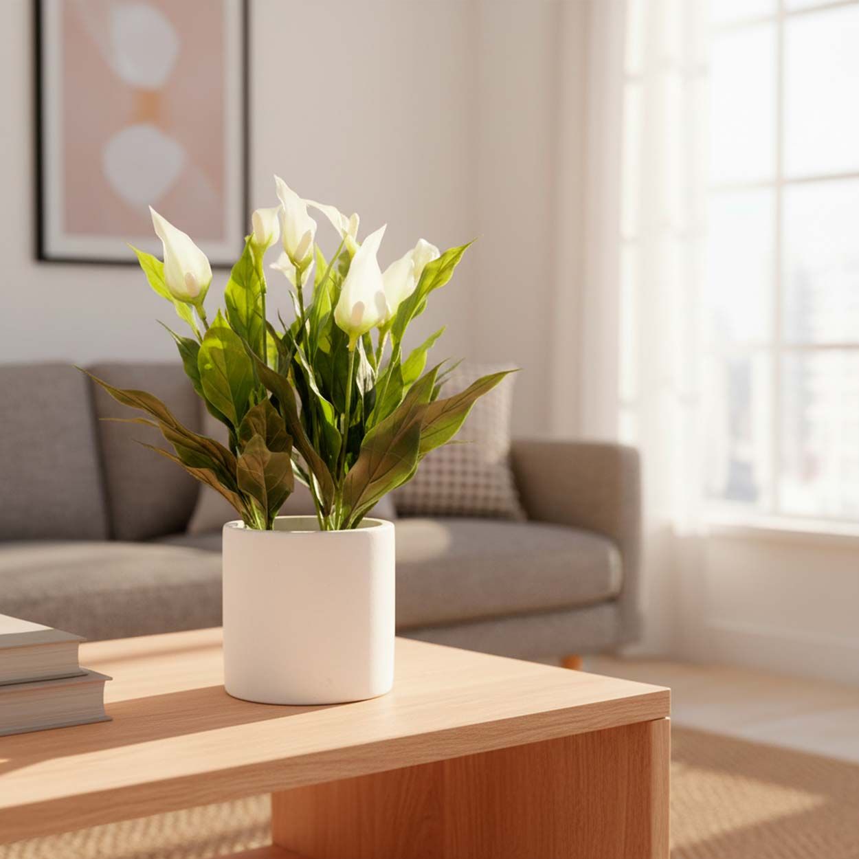 Artificial Peace Lilies 30Cm
