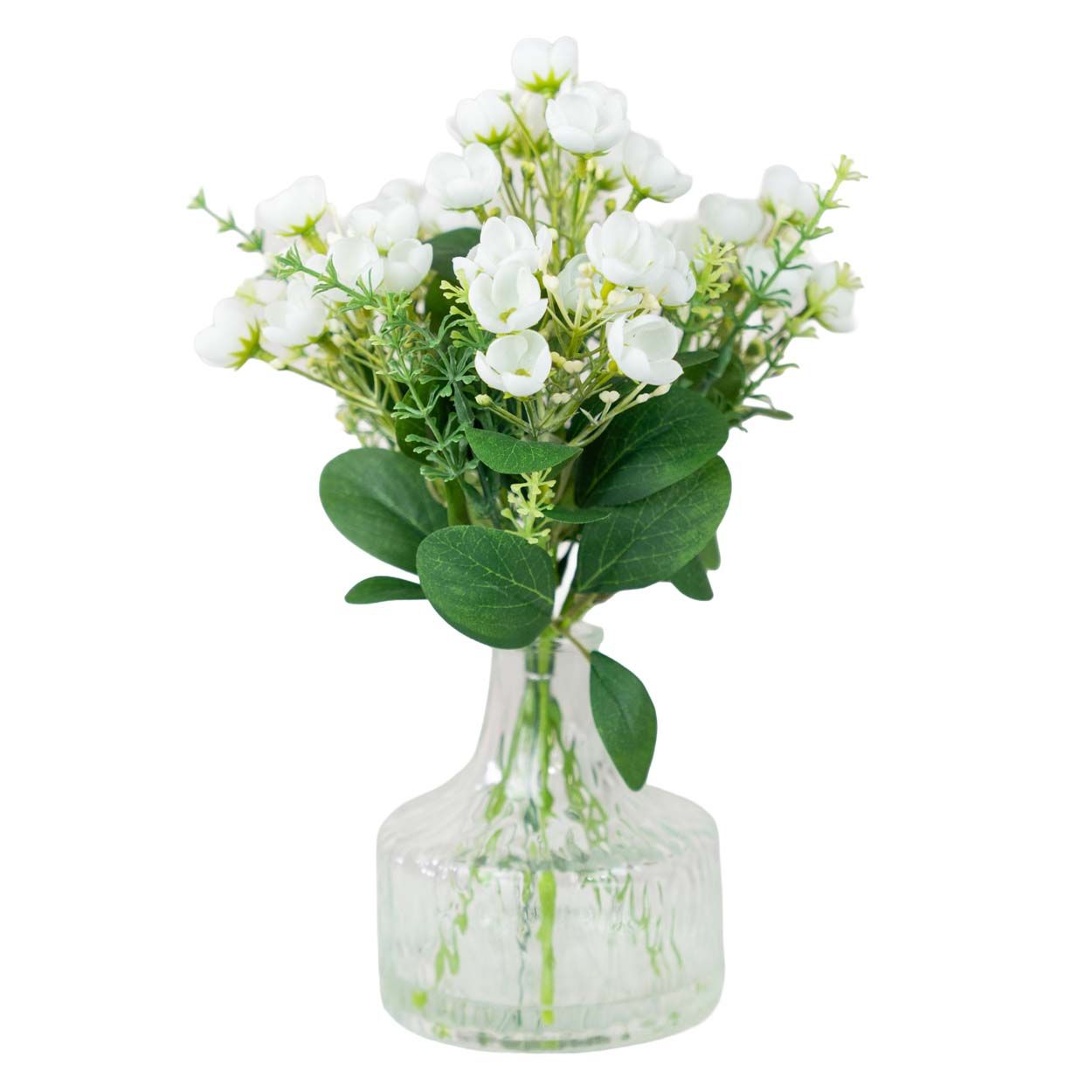 Artificial Flower Potted 29Cm White
