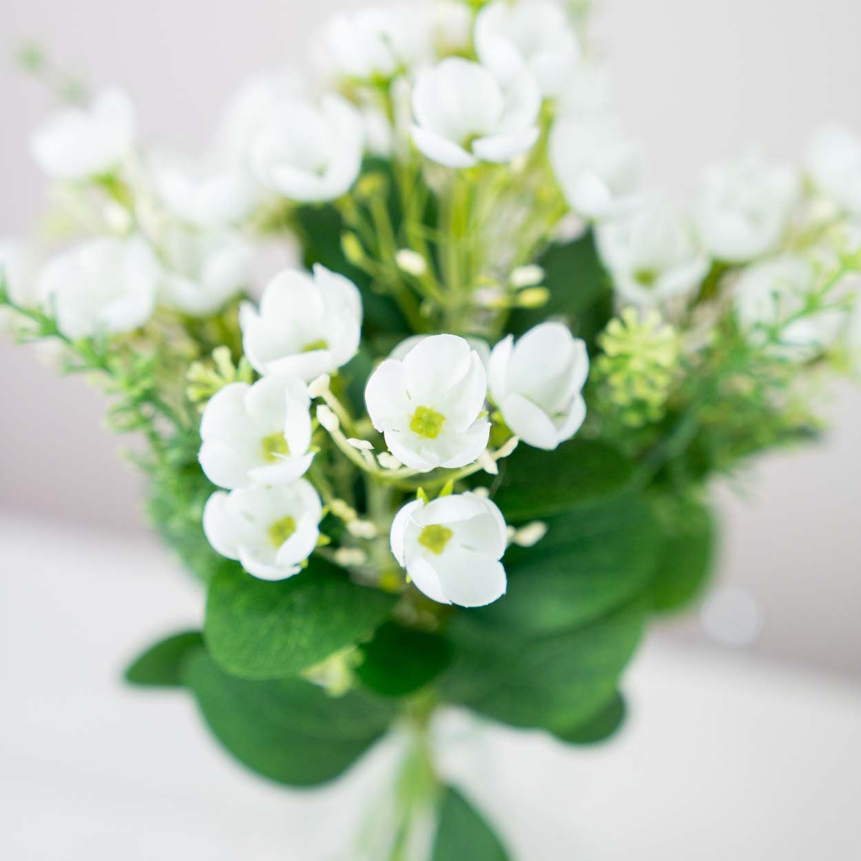 Artificial Flower Potted 29Cm White