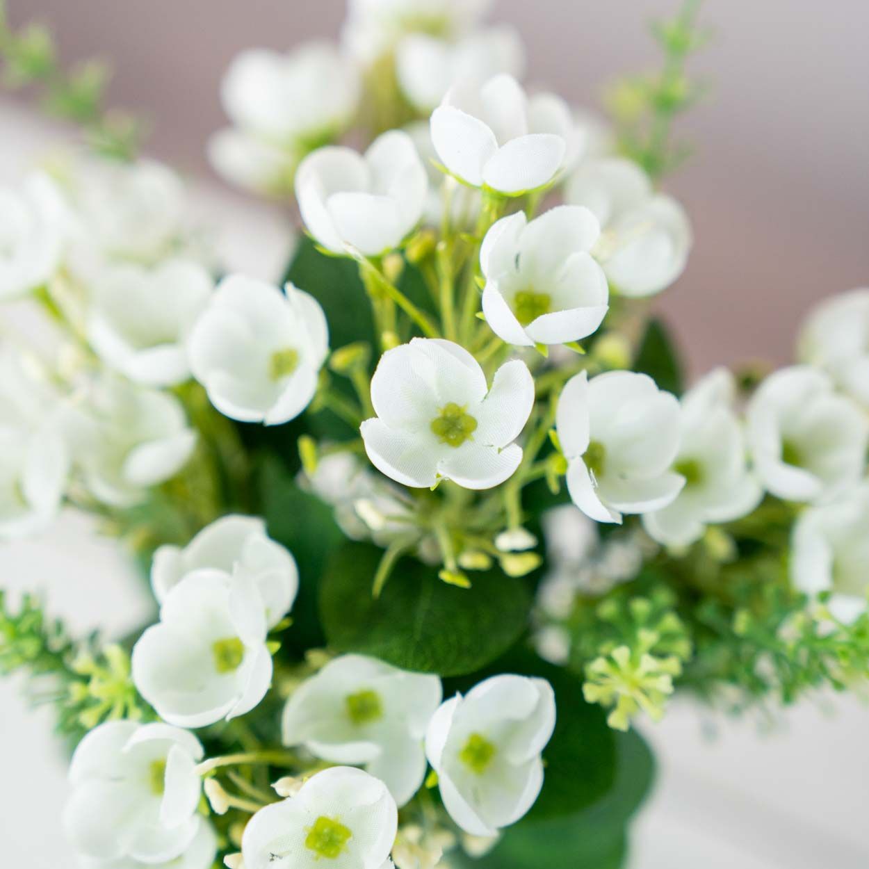 Artificial Flower Potted 29Cm White