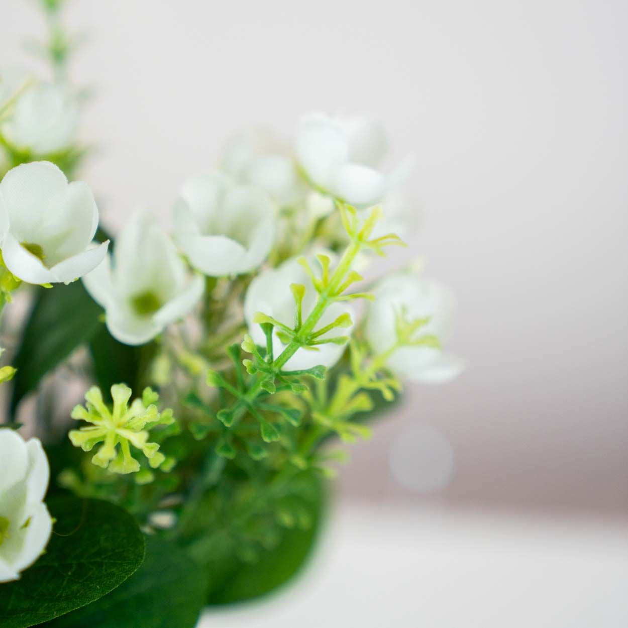 Artificial Flower Potted 29Cm White