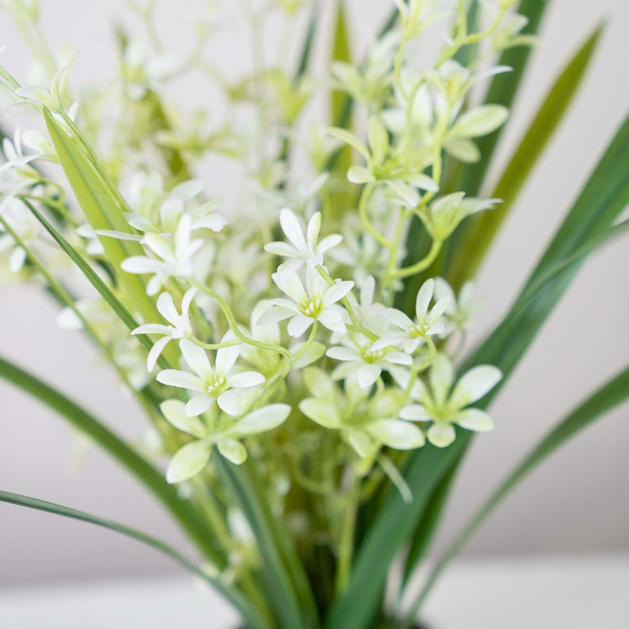 Artificial Orchid Potted 44Cm White