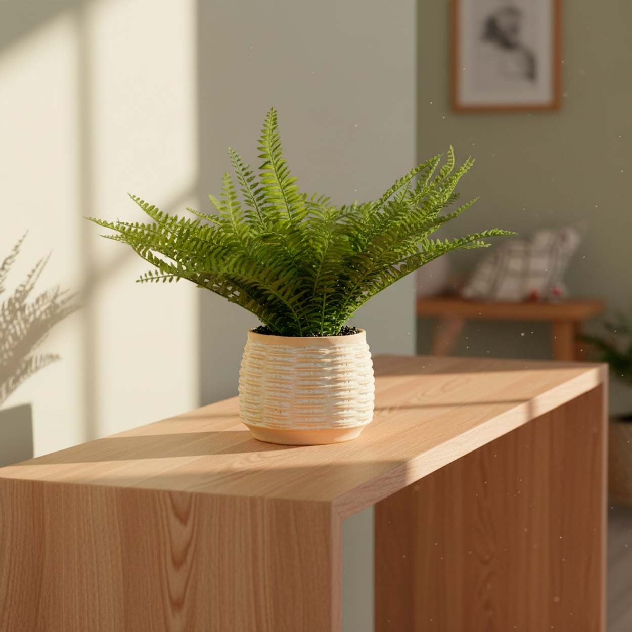 Artificial Fern Potted 34Cm