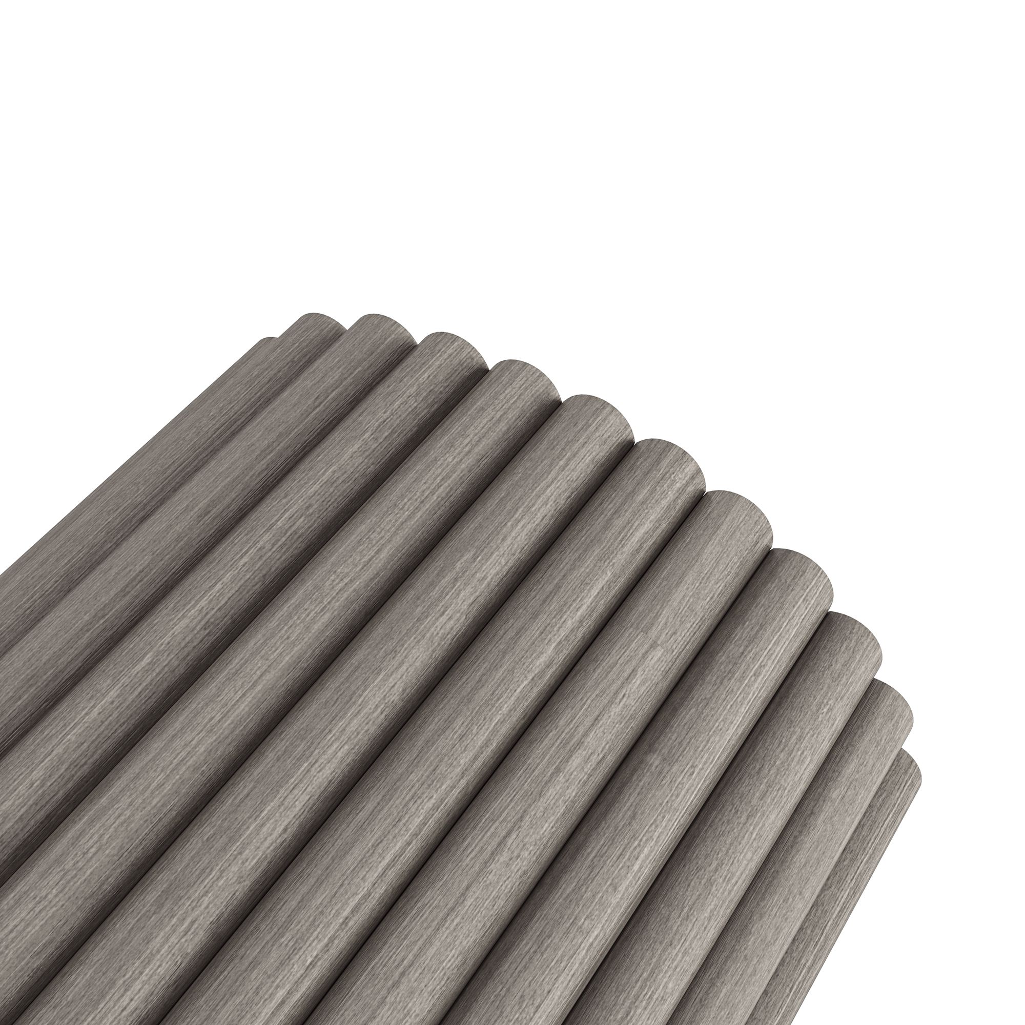 Half Rnd Flexi Panel Grey Finish 2400 X 300mm