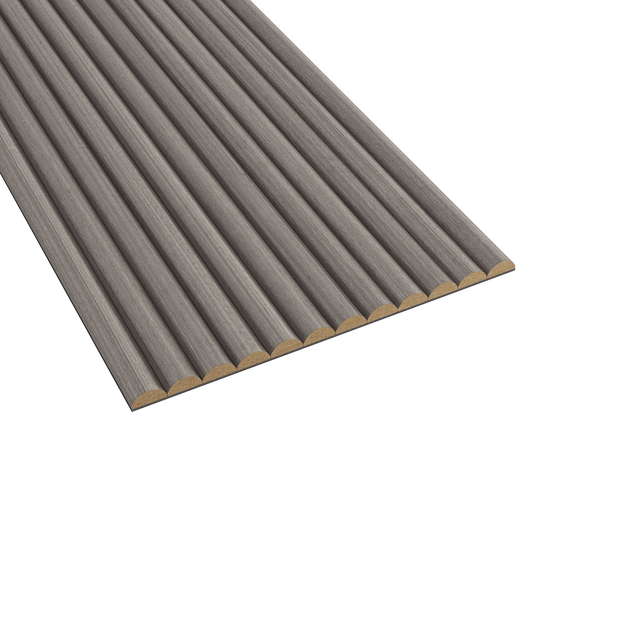 Half Rnd Flexi Panel Grey Finish 2400 X 300mm