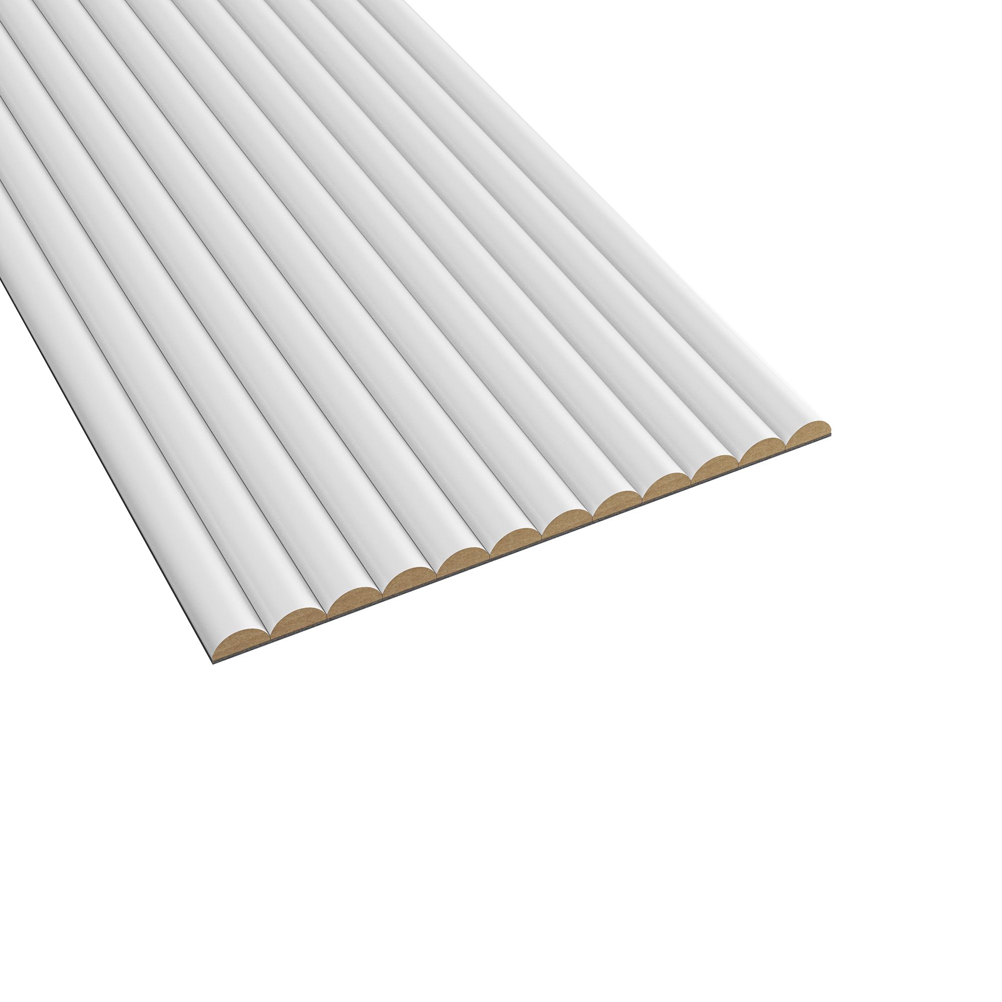 Half Rnd Flexi Panel White Prime 2400 X 300mm