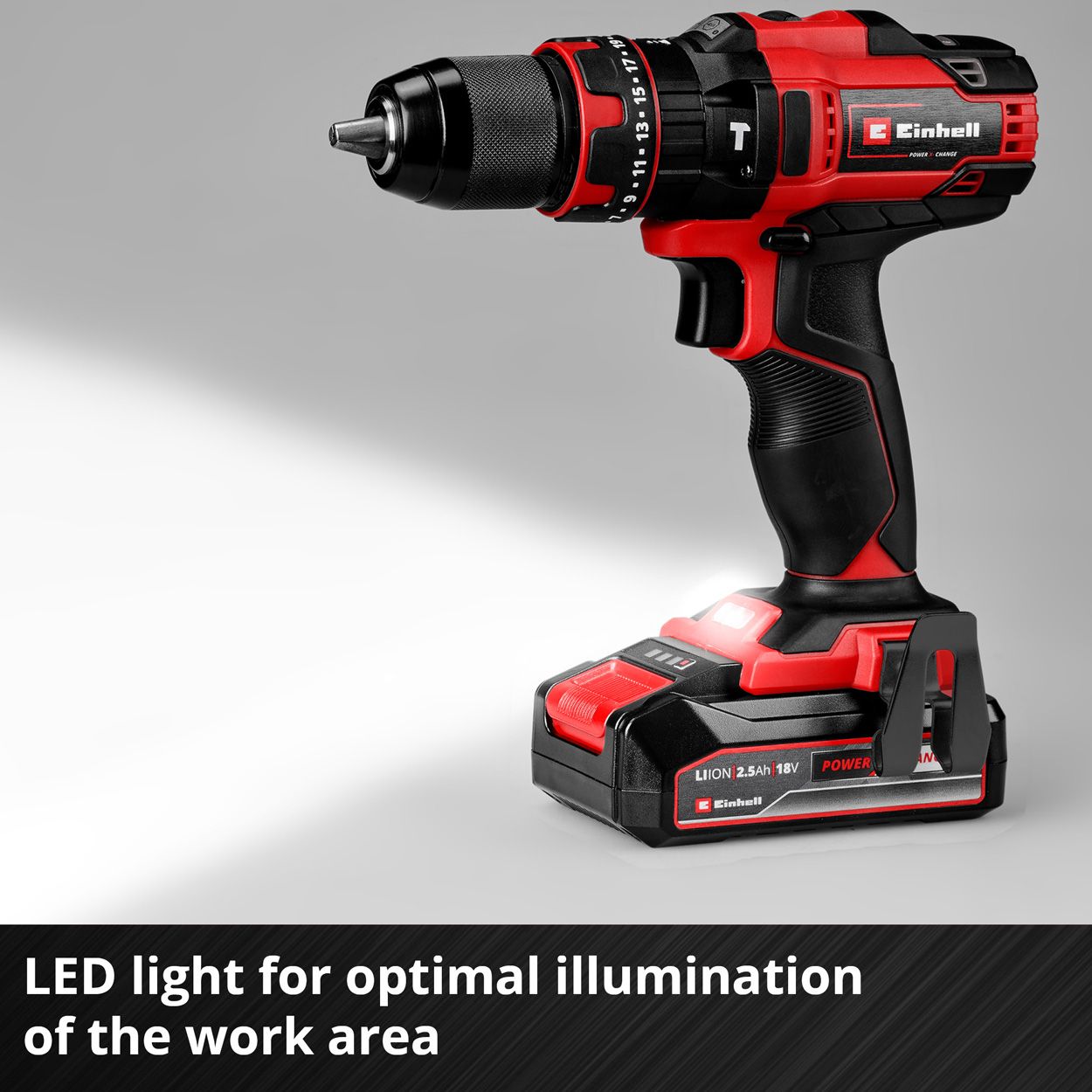 Einhell 18v TE-CD 18/44 Li-i (1x2,5Ah) Cordless Impact Drill Kit