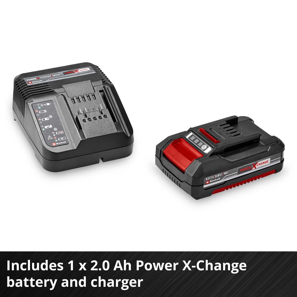 Einhell 18V Combi Driver Kit with 1x2Ah Battery, Charger & Accessories