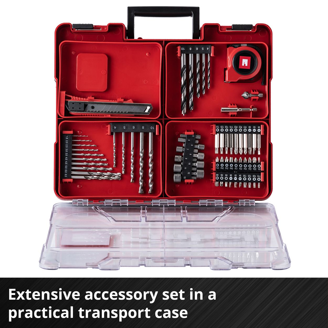Einhell 18V Combi Driver Kit with 1x2Ah Battery, Charger & Accessories
