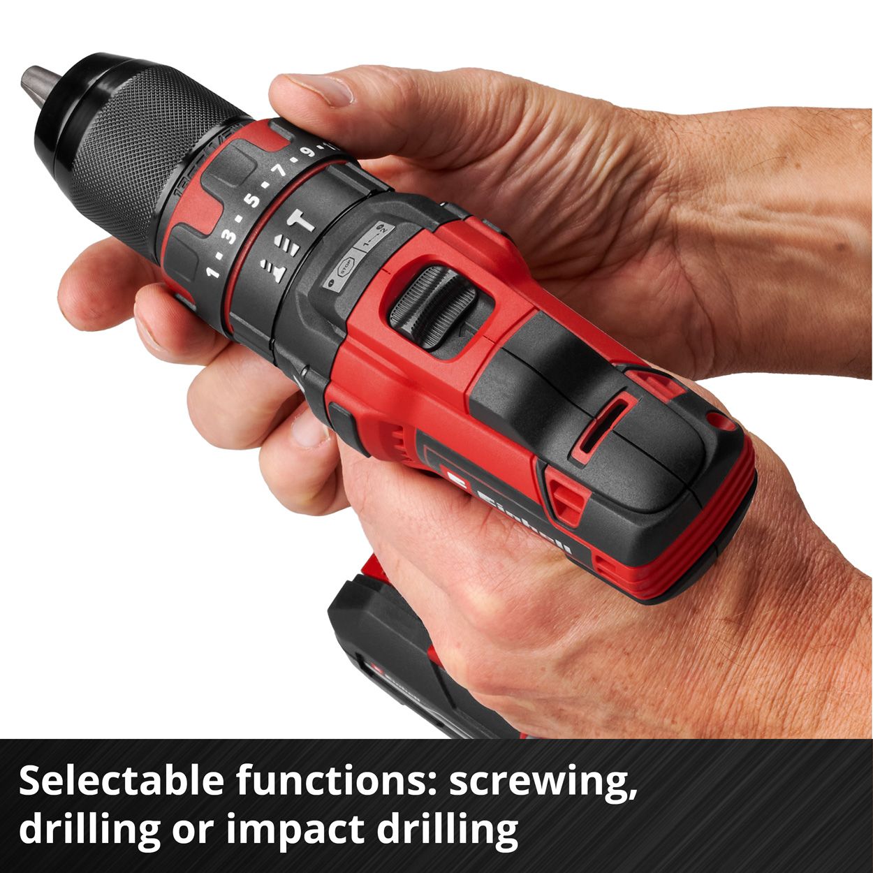 Einhell 18V Combi Driver Kit with 1x2Ah Battery, Charger & Accessories