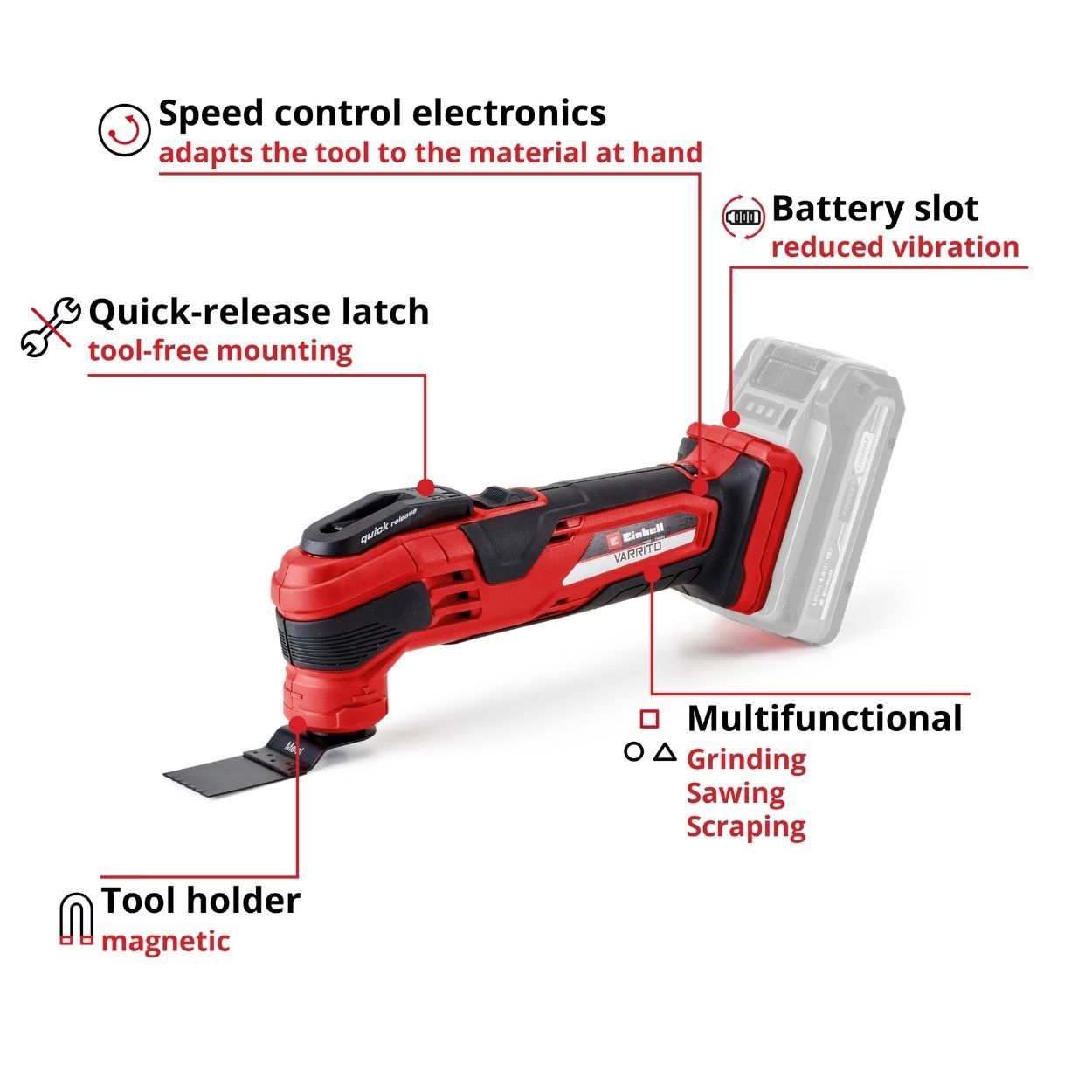 Einhell PXC 18V Multi Tool, Body Only   