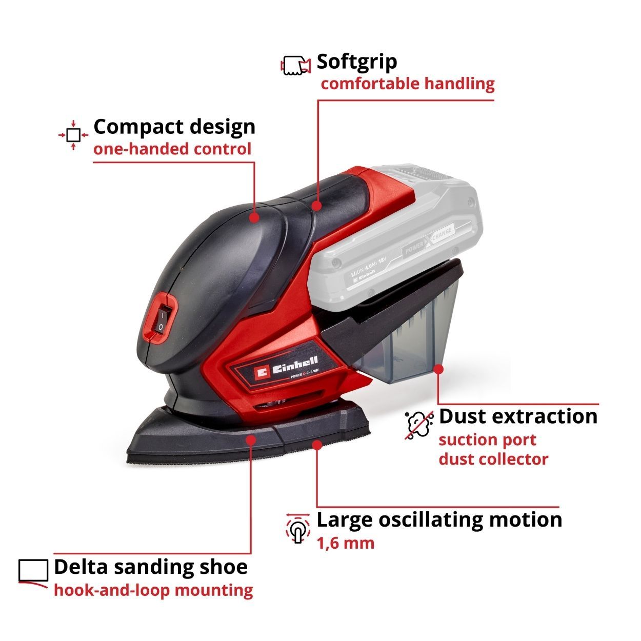 Einhell PXC 18V Multi Sander 