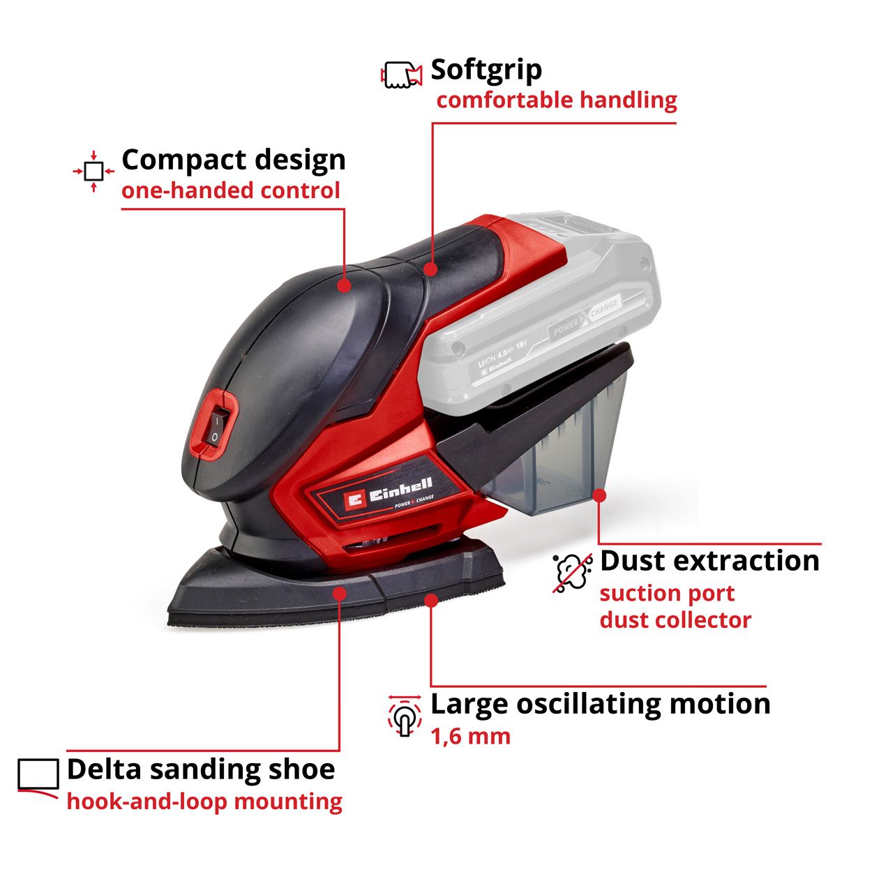 Einhell PXC 18V Multi Sander 