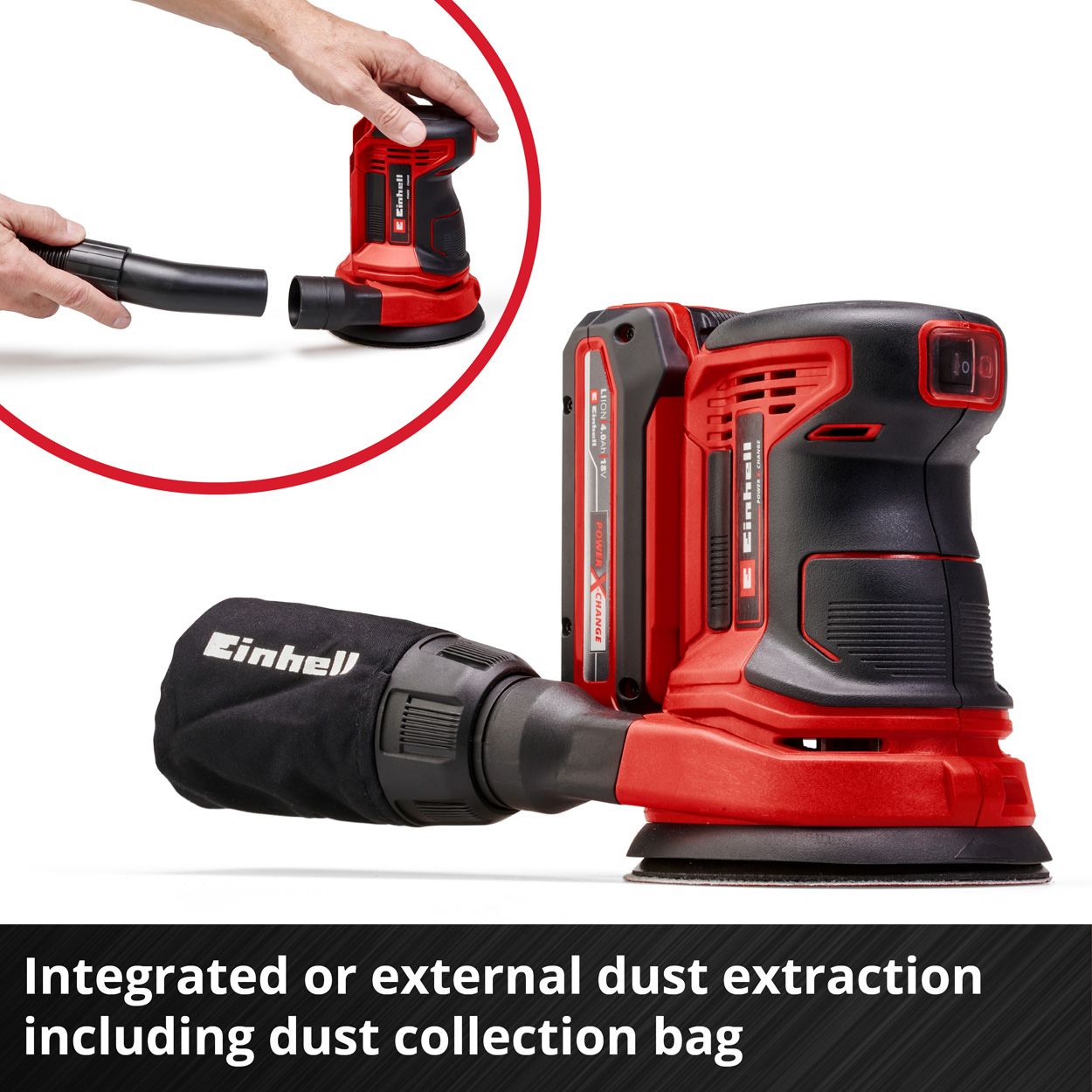 Einhell PXC 18V 125mm Rotating Sander, Body Only   