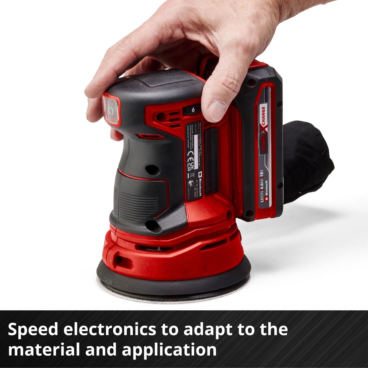 Einhell PXC 18V 125mm Rotating Sander, Body Only   